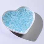 Transparent Round Glass Beads 8mm Monochrome Mixed Colors 100pcs 2