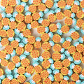 Pineapple Clay Beads 13mm Yellow Geometric Pattern 100pcs 6