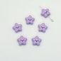Star Metal Beads 13mm Glossy Painted Smiley Face 10pcs 14