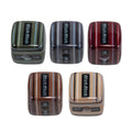 Striped Designer M Acrylic Square Beads 14mm 10pcs 6