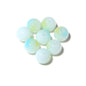 Transparent Round Glass Beads 8mm Color Plated Mixed Colors 50pcs 13