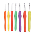 Crochet Hooks Soft Grip Aluminum Tips Ergonomic Silicone Handles 3pcs 14cm 5