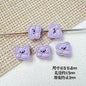 Rabbit and Bear Painted Metal Beads Glossy Finish Bulk 10pcs 19