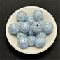 Gilded Silk Texture Star Pattern Acrylic Beads 16mm Mixed Colors 100pcs 4