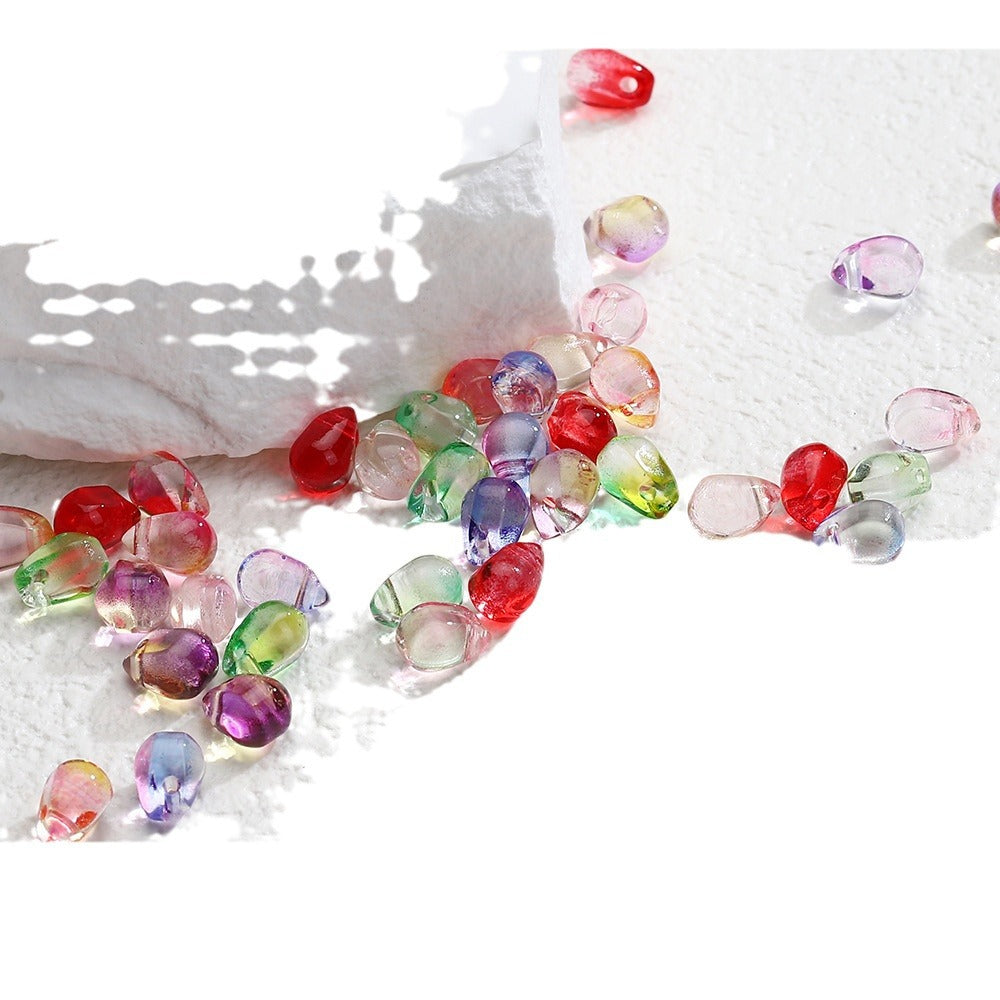 Czech Glass Beads Teardrop 6mm Translucent Mixed Colors 50pcs 4
