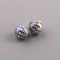 Plating Spider Web Acrylic Beads 15mm Halloween Glossy 50pcs 6