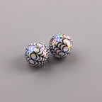 Plating Spider Web Acrylic Beads 15mm Halloween Glossy 50pcs 6