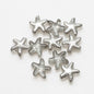 Electroplated Starfish Glass Beads 13-14mm Transparent 30pcs 17