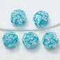 Embellished Bubblegum Beads 20mm Pearl Heart Cluster Assorted Colors 2pcs 7