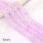 Crackle Square Glass Beads 6mm Multicolor Mixed 59pcs 12