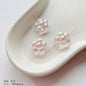 Pink Series Butterfly Flower Acrylic Beads Transparent 1pc 21