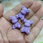 Baking Painted Bear Acrylic Beads 18x24mm Glossy Colorful 100pcs 5
