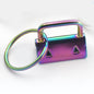 Iron Fob Keychain Clamps 25mm Various Finish Colors 10pcs 13