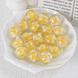 Blooming Flower Resin Beads 16mm Round Colorful 20pcs 8