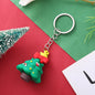 Silicone Christmas Snowman Keychain Cartoon Holiday Characters 8
