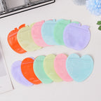 PVC Plastic Zip Lock Bags Apple and Heart Shape Glossy 10cm 10pcs