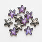 Electroplated Starfish Glass Beads 13-14mm Transparent 30pcs 7