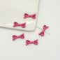 Eight Character Shaped Bow Tie Metal Beads 10*22mm Baking Painted 10pcs 9