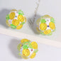 Embellished Bubblegum Beads 18mm Fruit Slice Colorful 10pcs 8