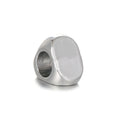 Triangular Metal Beads 9mm Smooth Large Hole Zinc Alloy 10pcs 4