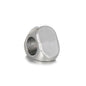 Triangular Metal Beads 9mm Smooth Large Hole Zinc Alloy 10pcs 4