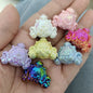 UV Plating Pumpkin Cart Acrylic Beads 22*27mm Colorful 50pcs