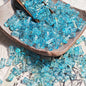Bamboo Brushed Transparent Glass Beads 6x12mm Mixed Colors 50pcs 17