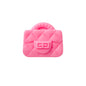 Handbag Silicone Beads Quilted Mini Purse Solid Colors 10pcs 15