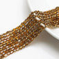 Electroplated Frosted Glass Beads 4mm x 6mm Metallic Edged 96pcs 10