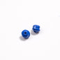 Baking Painted Mini Twisted Acrylic Beads 6mm Glossy Mixed Colors 100pcs 12