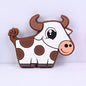 Silicone Focal Beads Highland Cow Colorful Cartoon Heads 20pcs 8