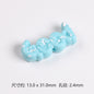 Painted Plate Acrylic Beads 31mm Splash Ink Good Word 20pcs 8