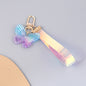Acrylic Gradient Crystal Butterfly Wristlet Keychain Colorful 9
