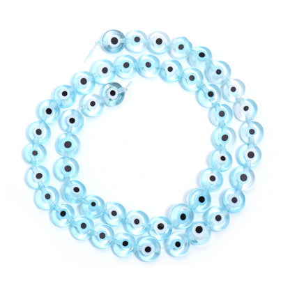 Flat Millefiori Evil Eye Lampwork Seed Glass Beads 4mm 90pcs 11