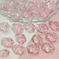 Camellia Glass Beads 19mm Clear Translucent Mixed Colors 50pcs 8