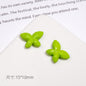 Baking Painted Faceted Butterfly Acrylic Beads 10mm Glossy Rainbow 50pcs 12