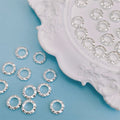 Alloy Irregular Ring Spacer Beads 6mm 8mm 10mm Tibetan Style 100pcs 6