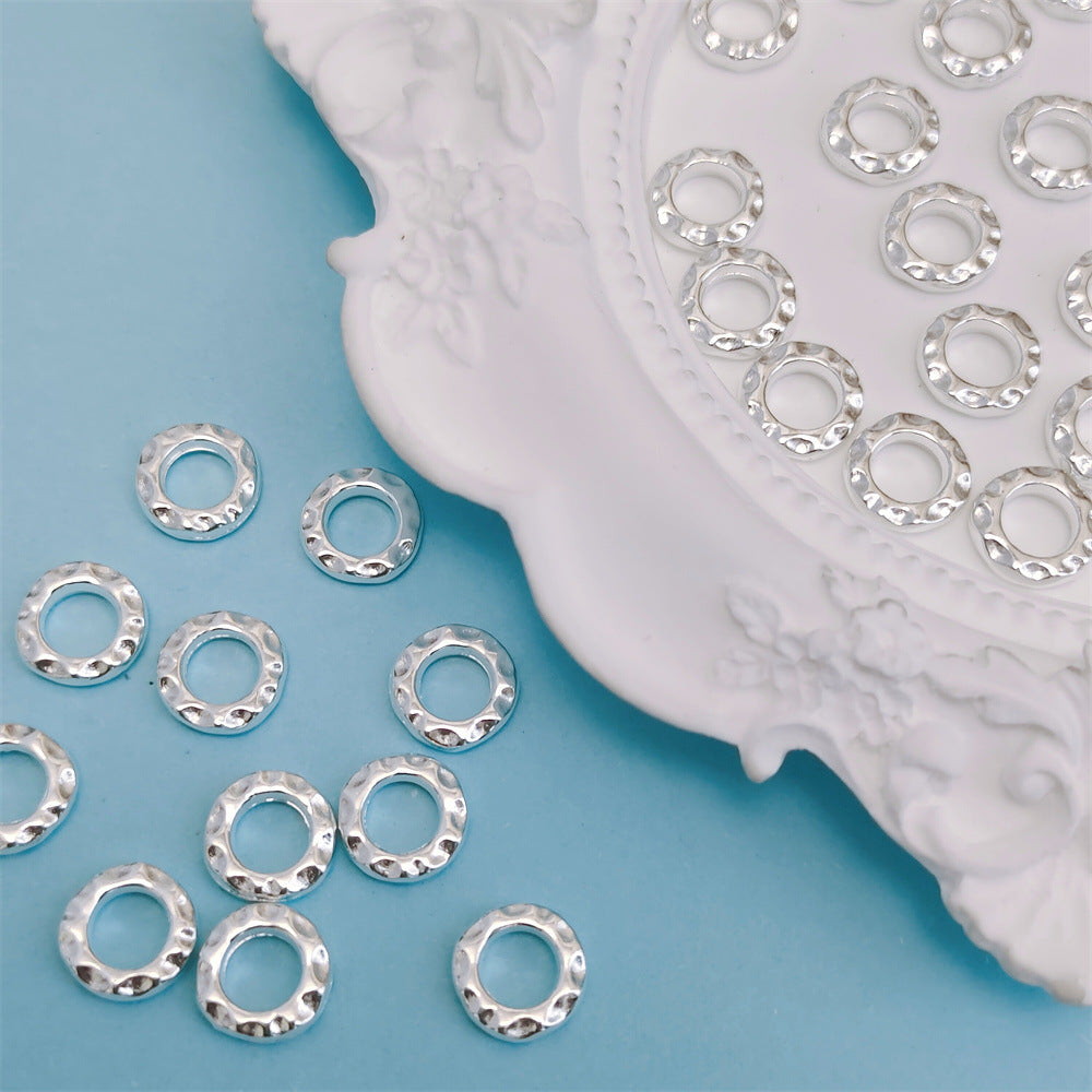 Alloy Irregular Ring Spacer Beads 6mm 8mm 10mm Tibetan Style 100pcs 6