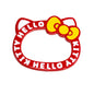 Painted Hello Kitty Acrylic Beads 72mm Colorful Bezel Frame 10pcs 10