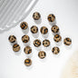 Rhinestone Round Clay Beads 10mm American Flag Pattern 50pcs 4