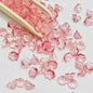 Campanula Flower Glass Beads 7x12mm Frosted Glossy Pastel 50pcs 36