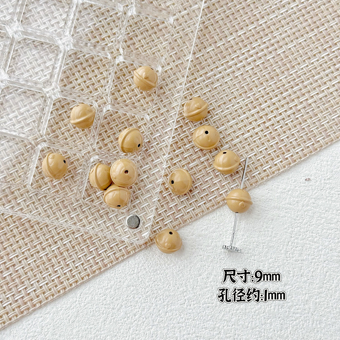 Baking Painted Christmas Tree and Bells Metal Beads 20pcs Festive Colors 25