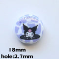 Disc Acrylic Beads 18mm Sanri Figures Pastel Mixed 20pcs 6