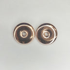 Copper Red Flat Coin CCB Plastic Spacer Acrylic Beads 28mm 100pcs