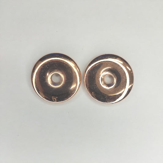 Copper Red Flat Coin CCB Plastic Spacer Acrylic Beads 28mm 100pcs