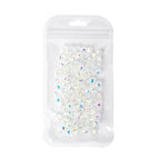 Electroplated Faceted Glass Beads 4-10mm Aurora AB Double-Sided Colors 4