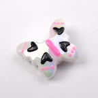 Colorful Plating Butterfly Acrylic Beads 29mm Mixed Smooth Faceted 10pcs 3