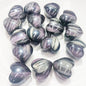 Fantasy Gradient Heart Resin Beads 20mm Pearlescent Purple Blue 20pcs 10