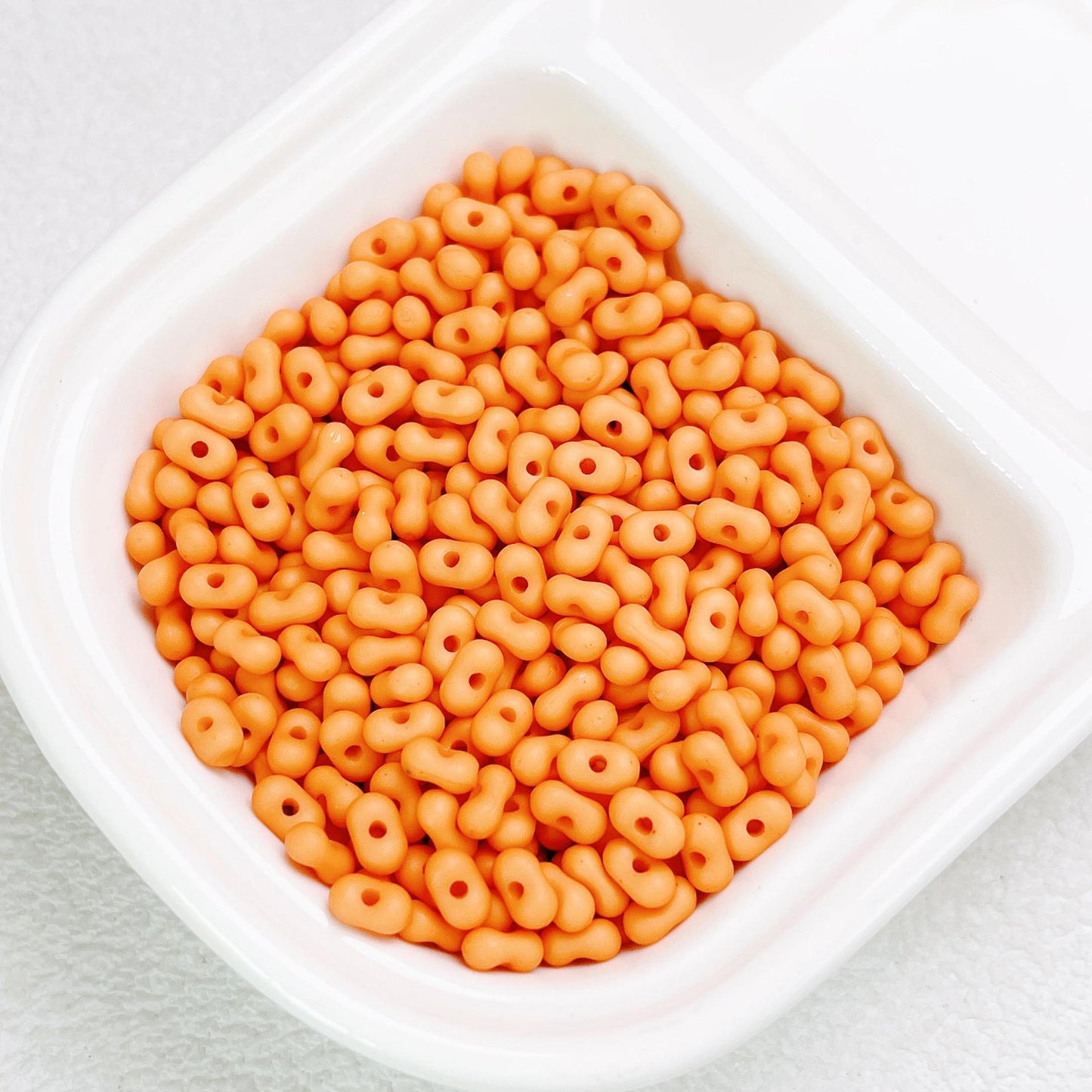 Clear Peanut Shaped Acrylic Beads 4x6.5mm Candy Series 200pcs 20