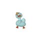 Silicone 3D Focal Beads Duck Macaroon Color Wearing Hat 20pcs 9